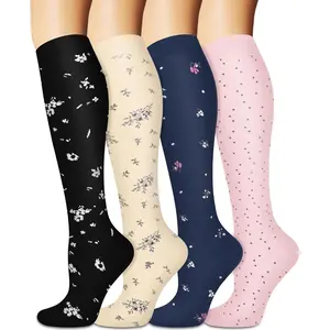 Compression Socks for Women and Men Circulation (3/4 Pairs) is Best Support for Running Athletic Cycling Hiking