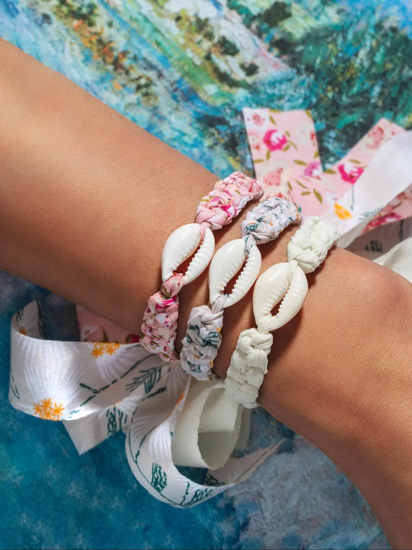 Boho Style Shell Decor Bracelet, Fashionable Braided Bracelet for Women & Girls, Casual Trendy Accessories for Party and Daily Life, Bohemian Bracelets