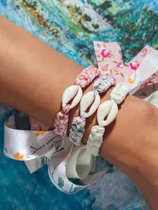 Boho Style Shell Decor Bracelet, Fashionable Braided Bracelet for Women & Girls, Casual Trendy Accessories for Party and Daily Life, Bohemian Bracelets