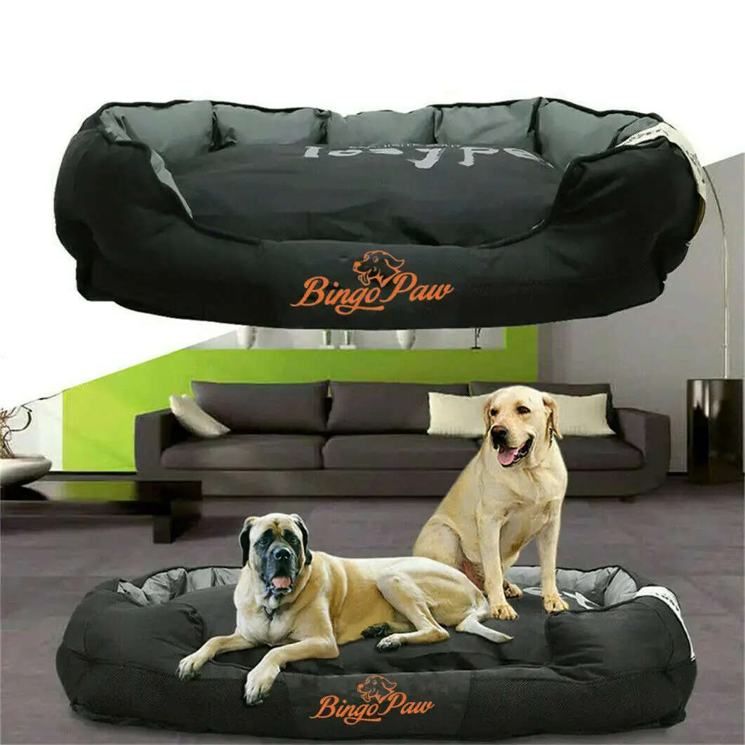 XXL 1-Piece Orthopedic Dog Bed - Waterproof Washable Mat, Comfy Jumbo Kennel Pillow Basket for Dogs, One-Piece