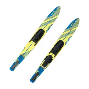 VEVOR 67" Water Skis,  , Adult Water Ski with X-9 Adjustable Horseshoe Bindings & Padded Rear Toe Plate, High-gloss UV Coating Waterskis Combo for Adults Up to 300 lbs