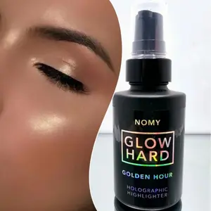 GLOW HARD holographic highlighter Golden hour....  Cream gold  Bronzer Makeup Hydrate Aloe Moisturize Cosmetic Moisturizer