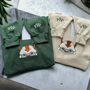 Appa Hoodie, Embroidered Air Bison Sweatshirt, flying bison Design, ATLA fan gift, Yip Yip