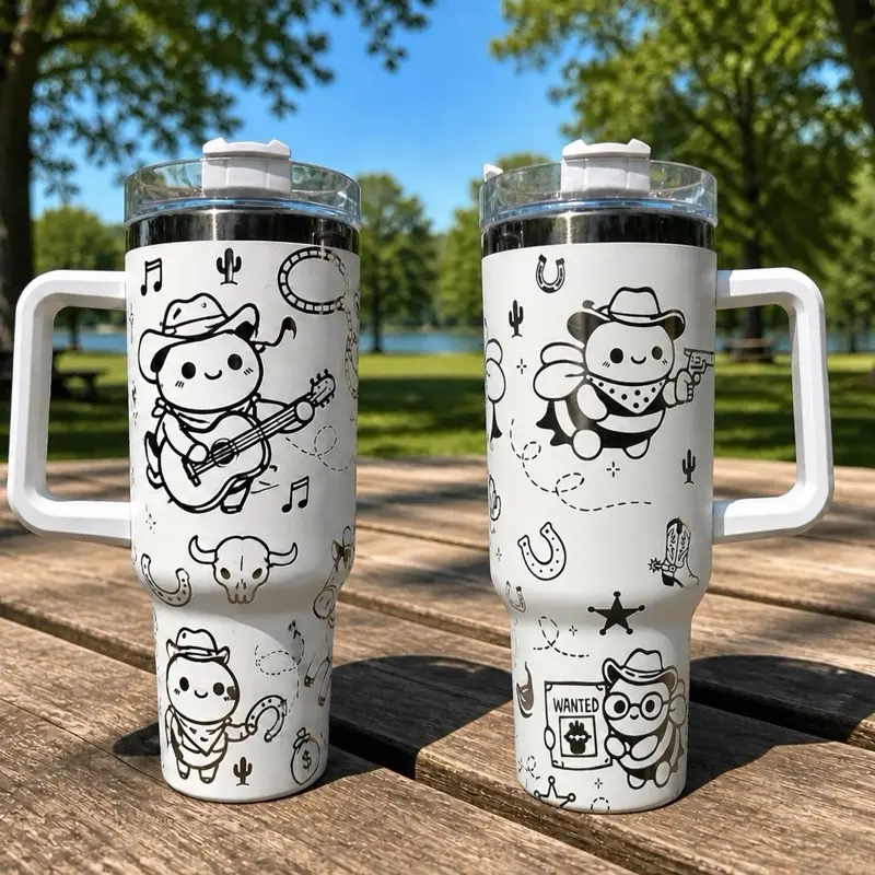Bumble Bee Cowboy 40oz Tumbler