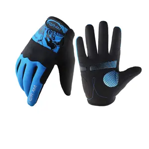 Bike Gloves Polyester Biking Gloves with Breathable Mesh, Anti-Slip Palm, Touchscreen Compatible, Outdoor Activities Unisex Rider Gloves