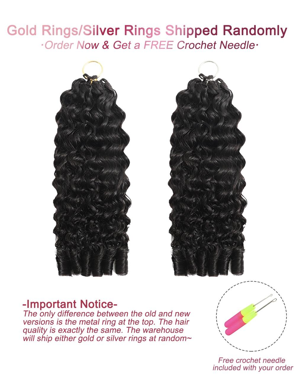 Asakiss Human Hair Feather Crochet Extensions - Burmese Curly, Knotless Water Wave, Pre-Separated for Boho Braids & Hair Braids, 4-5 Packs (48-52g/Pack) for Full Head, Glueless Lightweight Time-Saving Protective Styles with Curled Waves