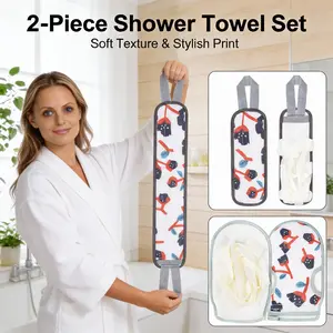 Multi-Function Bath Scrubber Set – Deep Cleansing, Exfoliating & Body Massage Shower soft Tools for Face, Body & Back towels (2-Piece Set)