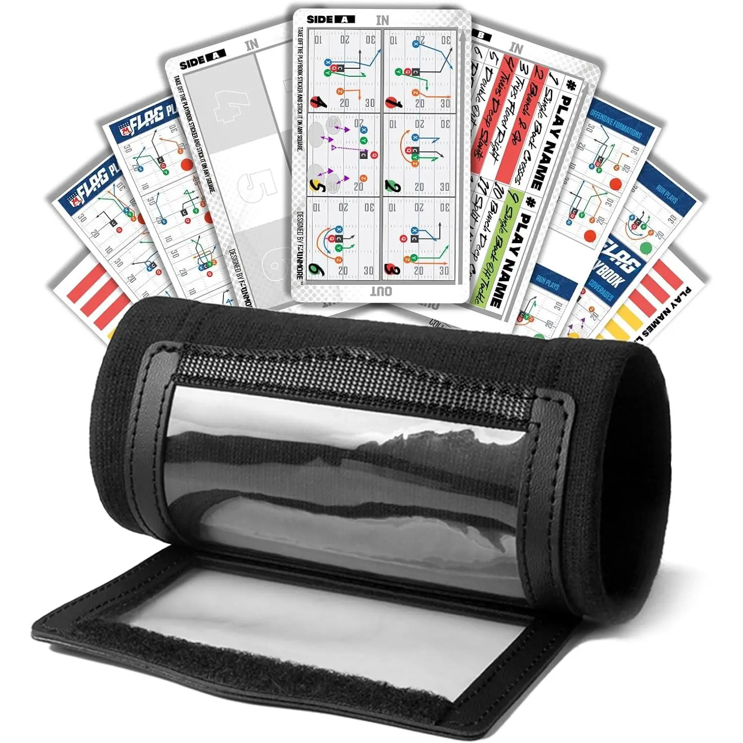 Pack De 20 Bracelets De Jeu Noirs Pour Quarterback, Football, Softball, Coton/spandex