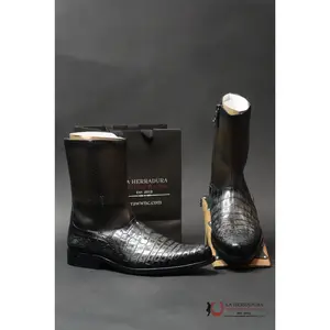 FRANCO CUADRA VARY GREY CAIMAN SHORT BOOT
