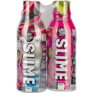 Slime Bottles 2-Pack by Compound Kings – Multi-Layered Slime with Butter, Clear & Crunchy Bingsu Mix-Ins – Shaved Ice & Watermelon Scents – Sensory Play for Kids Ages 4+