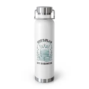 God's Plan Insulated Water Bottle - Copper Vacuum 22oz Drinkware Flasks