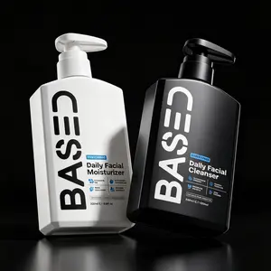 BASED Daily Skincare Duo | Purifying Face Wash + Restoring Moisturizer 6.8FL OZ | Built For All Skin Types | 100% Non-Toxic, Healthy Ingredients | Hormone Safe - ZERO Endocrine Disruptors 200ml