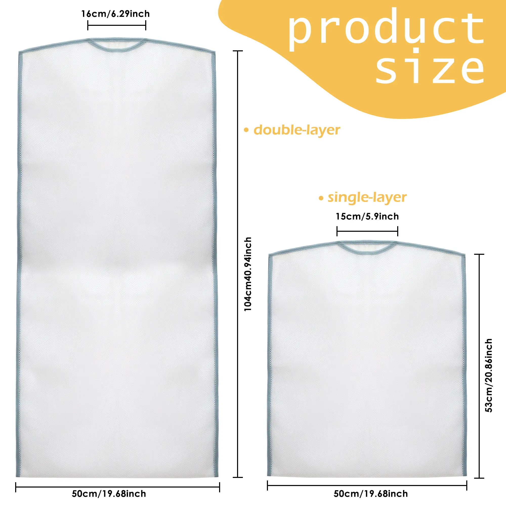 2 Counts Hanging Pillow Drying Rack Net, Multicolor High-Density Mesh Design for Humid Climates & Quick Drying