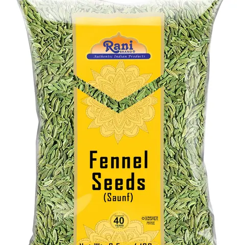 Rani Fennel Seeds (Saunf Sabut) Whole Spice 3.5oz (100g) All Natural ~ Gluten Friendly | NON-GMO | Kosher | Vegan | Indian Origin