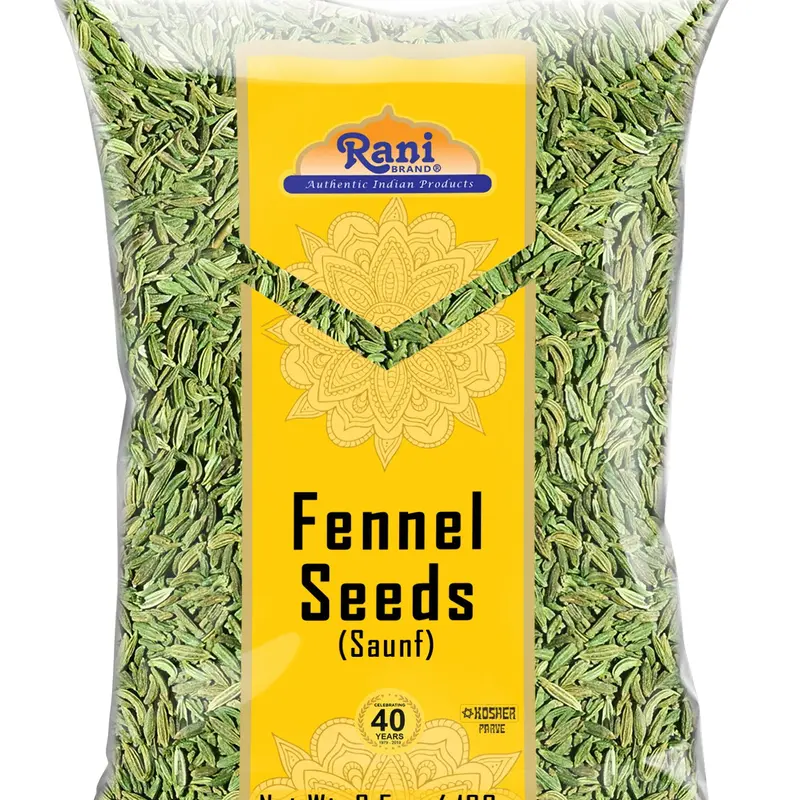 Rani Fennel Seeds (Saunf Sabut) Whole Spice 3.5oz (100g) All Natural ~ Gluten Friendly | NON-GMO | Kosher | Vegan | Indian Origin