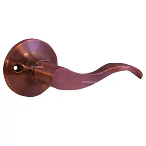 Constructor Prelude Dummy Right Lever Door Lock with Knob Handle Lockset- Antique Copper