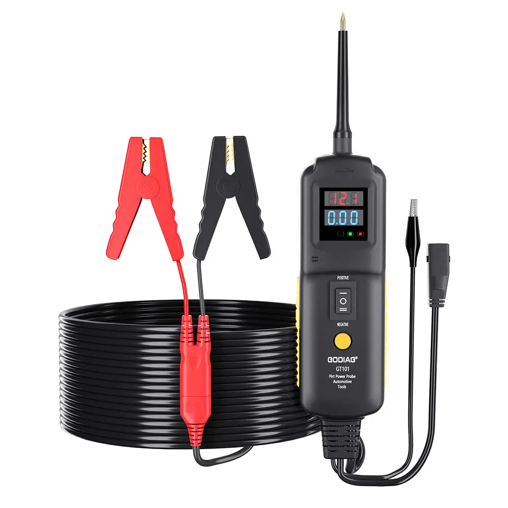 GODIAG GT101 Electric Circuit Tester 4 in 1 for Vehicles Electrical System Diagnosis Fuel Injector Cleaning Testing Current Detection Relay Testing