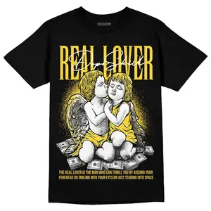 DopeSkill Graphic Tees Black Tour Yellow Thunder 4s Streetwear Unisex Cool T-Shirt Sneaker Colour Matching Real Lover Graphic