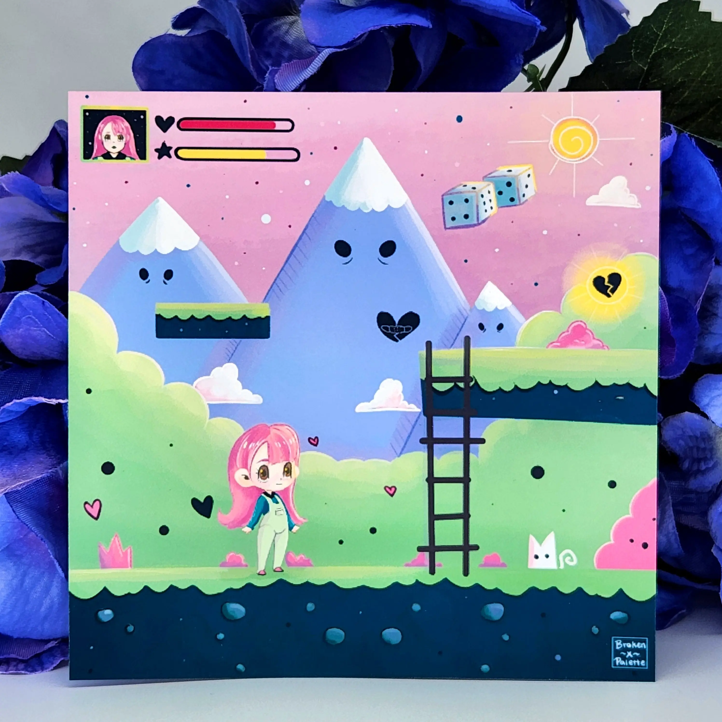 BxP 1-Piece Game Paper Print - Unframed Wall Decor for Living Room/Bedroom, Made with Safe Materials, One-Piece