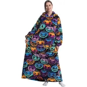 Blanket Hoodie, Long Hooded Blanket Sweatshirt as Birthday Gifts for Women Men, Long Wearable Blanket for Men Women