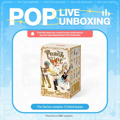 [POP NOW] POP MART Peach Riot Power Chords Series Figures Blind Box