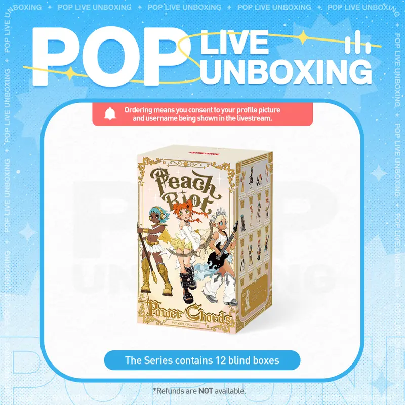[POP NOW] POP MART Peach Riot Power Chords Series Figures Blind Box