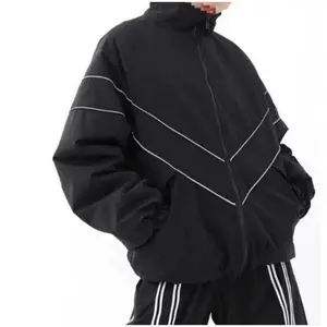 Casual Fashion Versatile Zip-Up Long Sleeve Men's Jacket Cropped Jacket Men Techwear Jacket Zip Up Jacket Men Y2k Jacket Cropped Zip Up Jacket Men Zip Up Jacket Race Jacket Track Jacket Mens Windbreaker Jacket