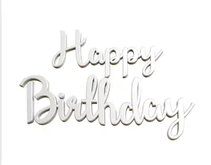 VINYL Happy Birthday Sticker 5 x 7.5