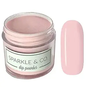 Sparkle & Co dp.09 All Dolled Up Light Pink Dip Powder For Nails - 1 Jar Lasts 5-7 Manis