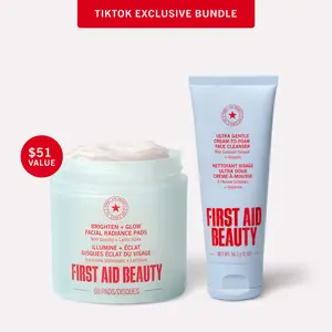 First Aid Beauty Cleanse + Exfoliate Exclusive Duo for Makeup Prep