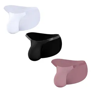 2025 Sexy High-Cut Transparent Waist Men's Briefs, Sexy Low Waist Butt-Lifting, No-Side Wing Modal Underwear for Men Fabric Menswear Plain men's underwear