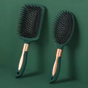 Salon Results Hairbrush for Men and Women, Hairbrush for Everyday Brushing with Wire Bristles and Cushion Base Combs Hair Styling Easy to Use Convenient