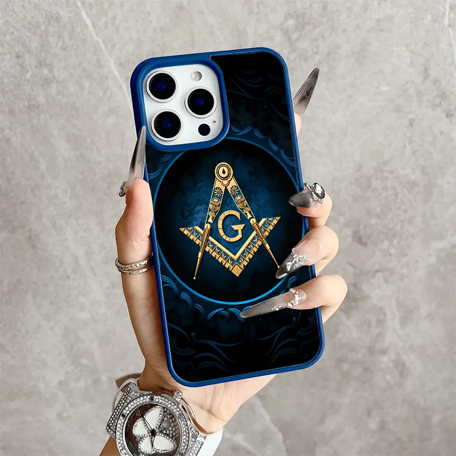 Masonic Symbol Magnetic Snap Case for iPhone 17/16 Pro Max 15 Pro 14 13 12 Mini 11 XR XS Plus SE Shockproof Slim Protective Cover