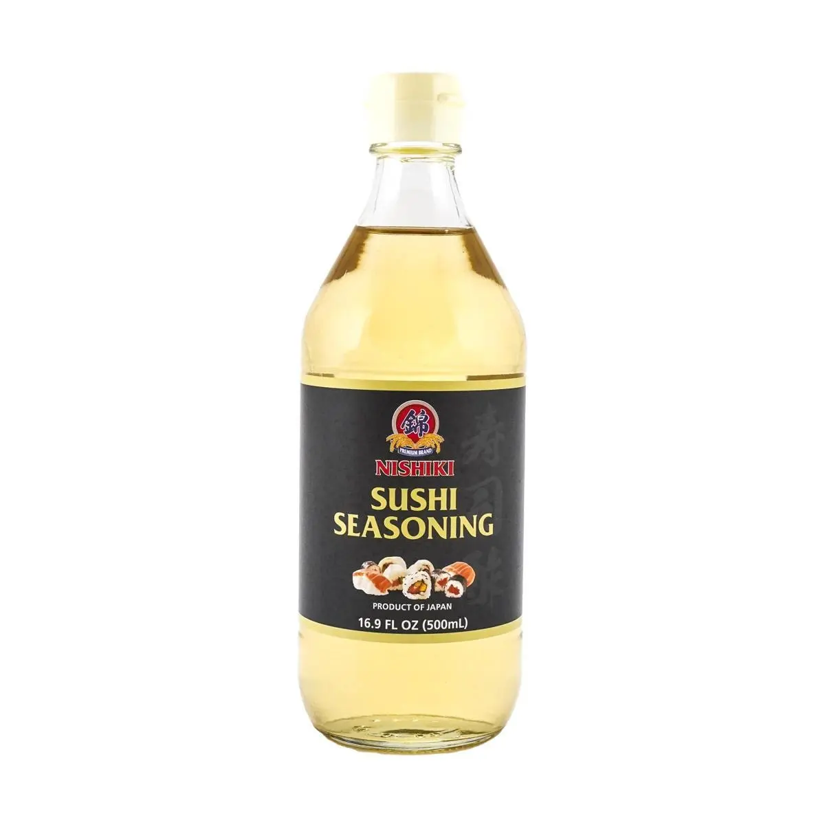 NISHIKI Sushi Vinegar Rice Vinegar Japanese Seasoning Sweet & Sour 500ml for Sushi Rice, Marinades, Dressings