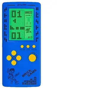 Retro handheld console for playing classic Tetris games battles with friends on select Tetris variations.