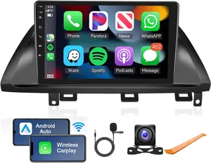 for Honda Odyssey 2005 2006 2007 2008 2009 2010 Android 15.0 Car Stereo with Wireless Carplay Android Auto, 10.1" Touchscreen Car Radio WiFi GPS Navi Bluetooth HiFi USB FM/RDS SWC Backup Camera 2G+64G