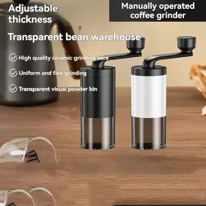 Hand Grinder Coffee Machine Small Home Electric Manual Grinding Tool Portable Hand-Crank Bean Mill Wholesale Coffee Making Tool