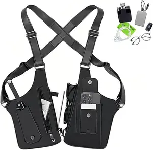 Premium Leather Underarm Shoulder Bag for Men & Women Anti-theft Hidden Storage for Cell Phones & Outdoor Gear Versatile for Cycling Hiking & More Crossbody Purses