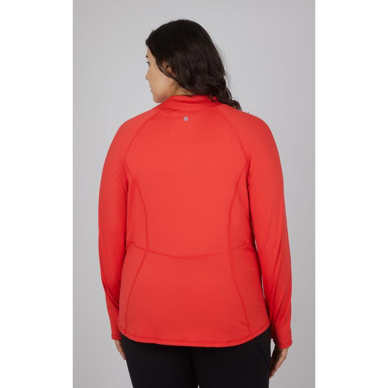 Plus Flared Bottom Full Zip Jacket