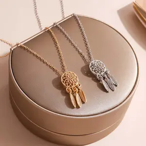 Aileen dream catcher necklace hollow tassel feather clavicle chain fashion match