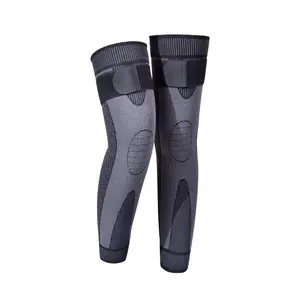 Aicao 360° Surrounding Knee Protection for Warmth Old Cold Legs Men Women Long Sleeve Anti Slip Leg Guards Ay Tsao Knee Guards One Size Free Size Cotton Healthcare Black(A Pair)