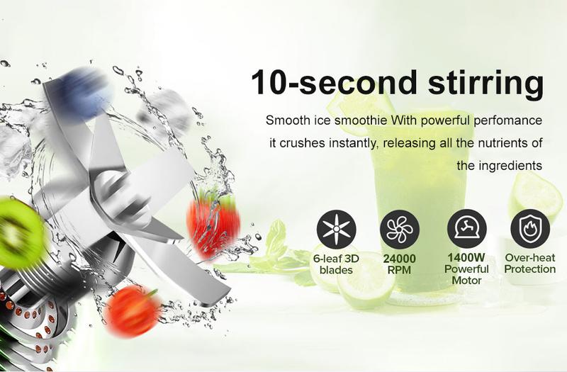 Food Processor Professional Blender, Max.2400W/1000W Blender And Grinder Combo 24000RPM Powerful Blenders Kitchen, 2 Containers Countertop Blenders Ice, Grinding, Milk Shake, Ice Slushie, Juice, Shake Food Processor Professional Blender, Max.2400W/1000W Blender And Grinder Combo 24000RPM Powerful Blenders Kitchen, 2 Containers Countertop Blenders Ice, Grinding, Milk Shake, Ice Slushie, Juice, Shake