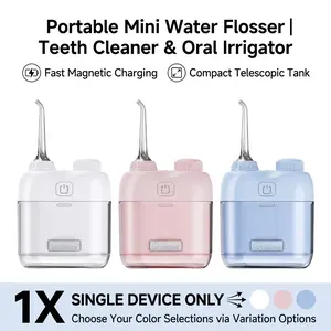 Portable Electric Water Flosser and Oral Irrigator, Pocket Size Deep Cleaning Dental Care Device, Travel Essential High-Quality Design