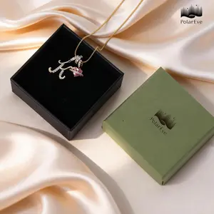 PolarEve Initial Heart Necklace A-Z Letter Pendant Necklaces for Women Snake Chain Choker, Pink Cubic Zirconia Pendant Letter Diamond 18K Gold Plated Fashion Jewelry, summervibes, Adjustable Size, Perfect Gift for Women and Girls, Valentine's Day Gift