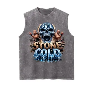 WWE Stone Cold Steve Austin  Vintage Tank 90s Graphic Sleeveless Tank Tops Men Vest Streetwear Outfits Men Vacation Outfits Sleeveless Shirt