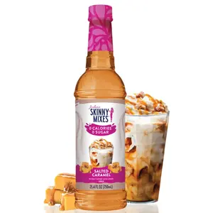 Skinny Syrup Salted Caramel Zero Calorie Sugar Free 25.4 Fl Oz Perfect Flavor for Beverages & Recipes