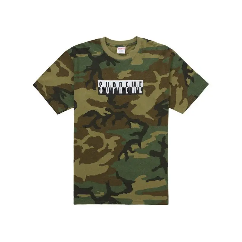 Supreme Men's Split Tee (FW25) Woodland Camo, from StockX