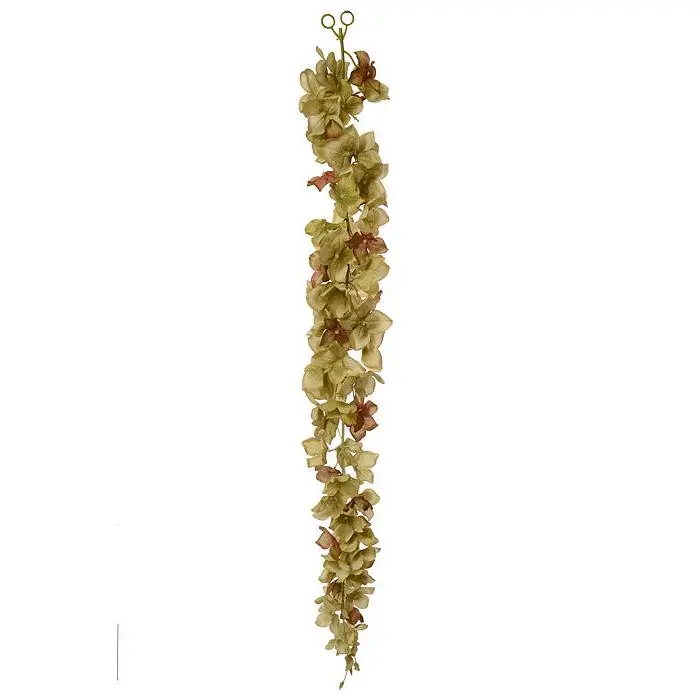 33" Hydrangea Garland Moss Green