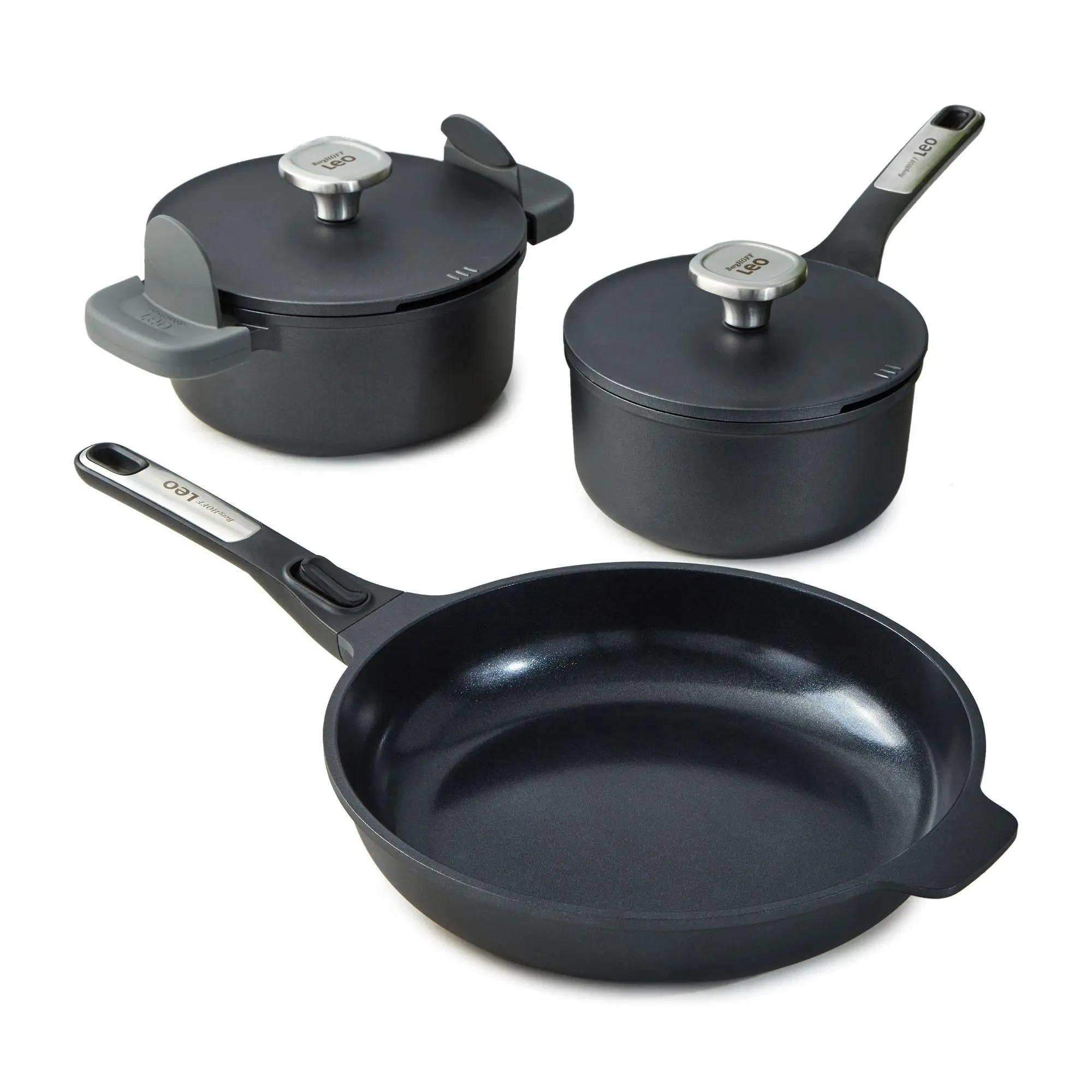 BergHOFF Phantom 5-Pc Nonstick Ceramic CookwareSet, Recycled