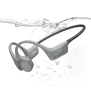 DOOGEE Bone Conduction Headphones, IP68 Waterproof SwimminHeadphones Wireless Bluetooth 5.4, Skin Friendly Silicone, 32GBMP3 Mode, Sport Open Earphones for Underwater, Running, Cycling